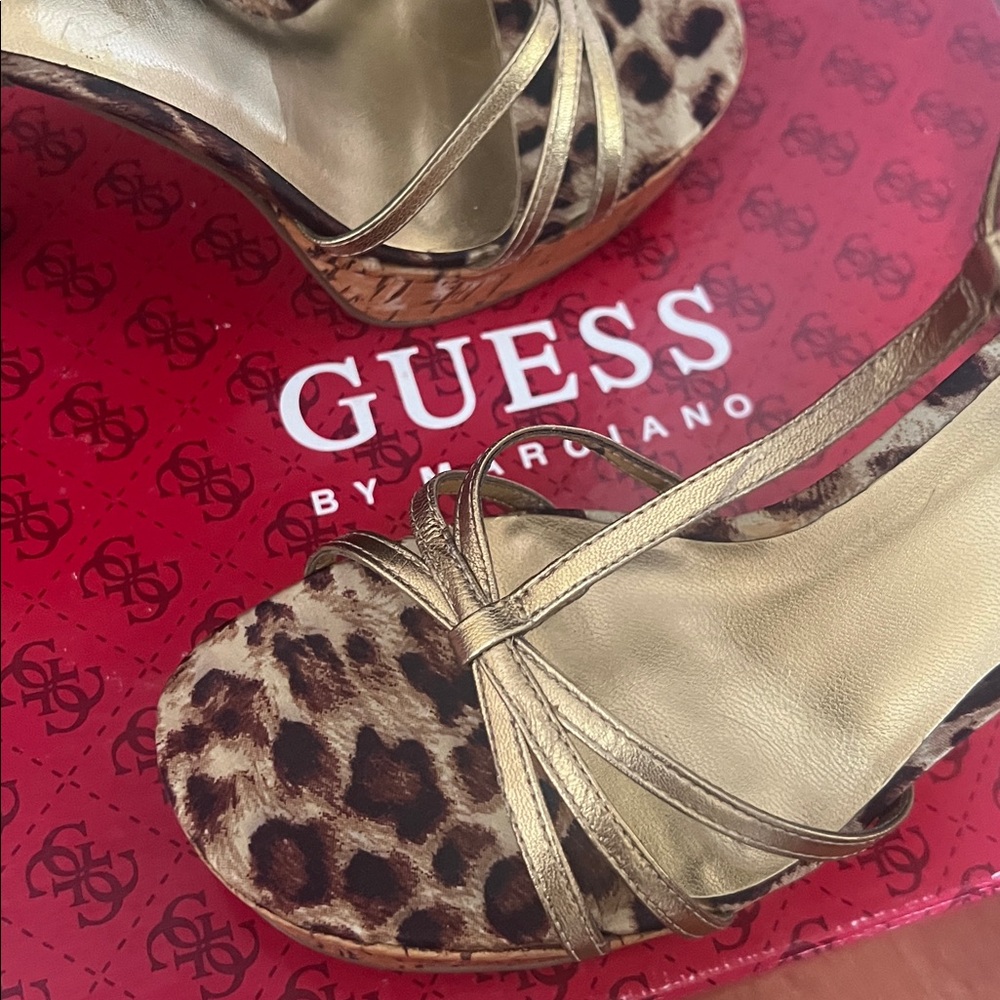 Guess Gold Heels - Picture 2 of 8